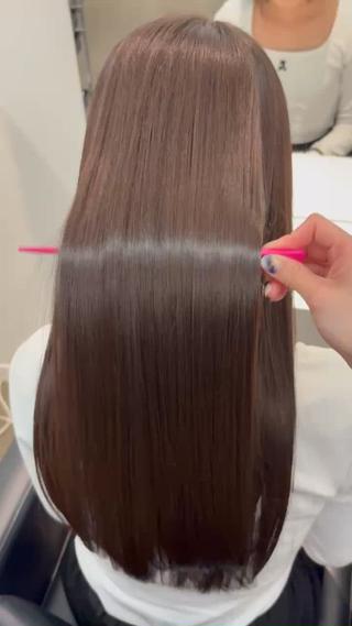 セミロング いれい すずかのヘアスタイル