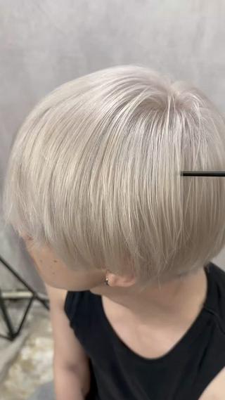 #ホワイトベージュ
#ダブルカラー
#メンズカラー
#メンズハイトーン
#ホワイト
#白髪