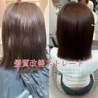 セミロング ヘアアレンジ 艶髪特化/矯正/ 髪質改善/吉田光佑のヘアスタイル