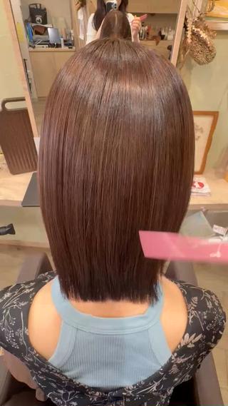 ミディアム カラー ‎🤍ちなつ /髪質改善ヘアエステのヘアスタイル