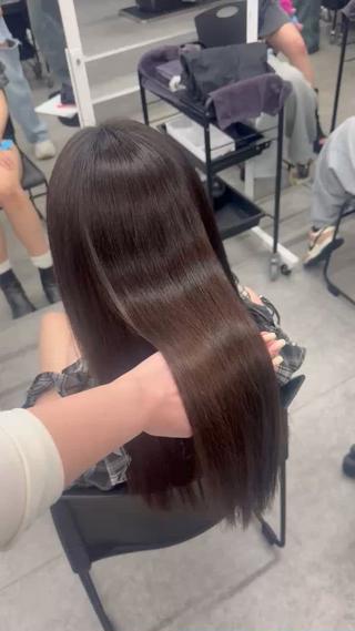 ロング カラー ヘアアレンジ 艶髪グレージュ🩶 maharuのヘアスタイル