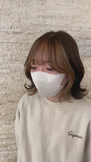 ミディアム カラー 🫧美髪＆艶カラー 増田魁土🫧のヘアスタイル