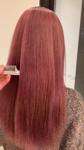 ロング カラー 高木 玲奈のヘアスタイル