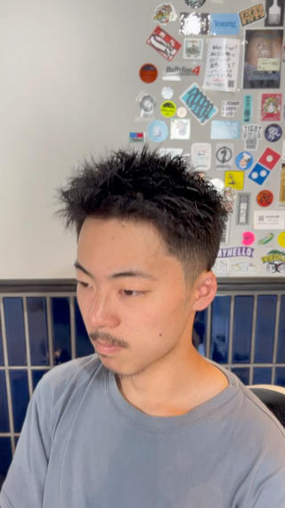 ショート 新宿無料メンズカット 松橋　風弥のヘアスタイル
