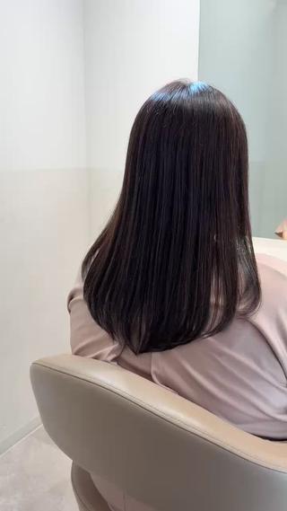 髪質改善カラー×セミロングレイヤー