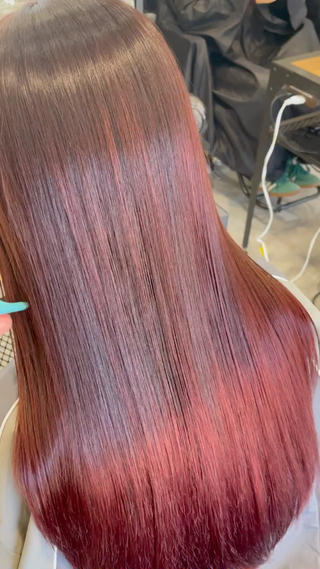 ロング カラー マンツーマン 髪質改善　工藤のヘアスタイル