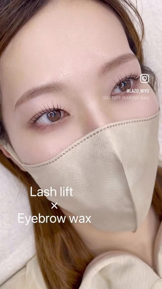まつ毛と眉のセットメニュー根本から立ち上げるまつ毛パーマと骨格に合わせた眉waxで一気に垢抜け♩ 