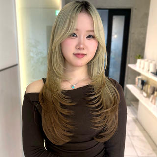 ロング riko/レイヤー/ 髪質改善/ヘアセットのヘアスタイル