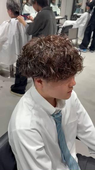 パーマ メンズ 【メンズ特化】 池田大成✂︎のヘアスタイル