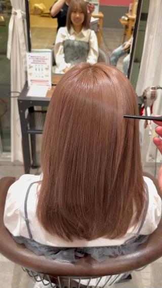 ミディアム カラー 井上 翔馬のヘアスタイル