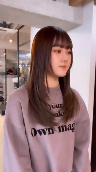 セミロング 村上ゆうすけ 髪質改善🪞縮毛矯正のヘアスタイル