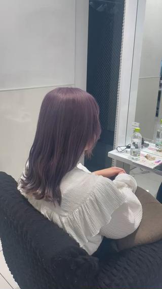 ロング カラー yuzuna ハイトーン 天神のヘアスタイル