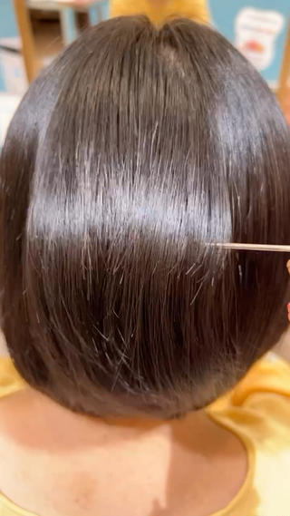 乾かしただけでこのツヤ感