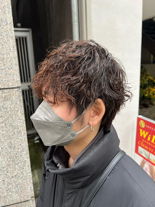 無造作ツイスパマッシュウルフ