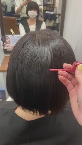 ショート カラー 透明感カラー栄 みゆのヘアスタイル