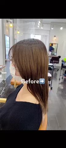 ロング 透明感カラー栄 みゆのヘアスタイル