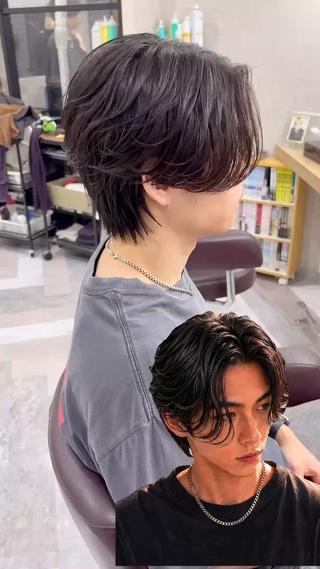 パーマ メンズ JADE 菊地 洸我のヘアスタイル