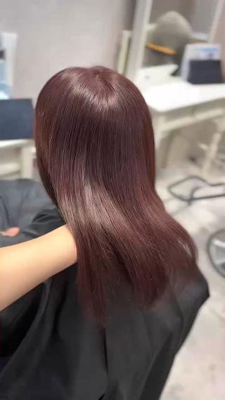 セミロング カラー ブリーチなしカラー 🥣髪質改善/はなえのヘアスタイル
