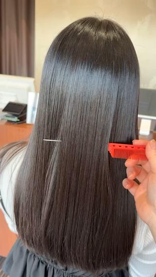 ロング パーマ 中根 沙千野のヘアスタイル