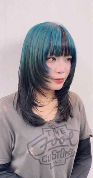 ミディアム 笠原 健人のヘアスタイル
