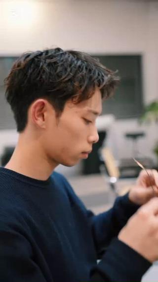 ショート パーマ メンズ 津山幸次郎 大阪福島/メンズのヘアスタイル
