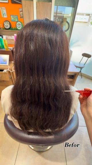 ロング 野中 恵怜のヘアスタイル