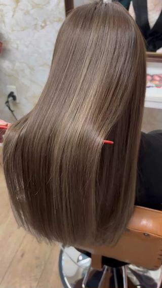 シルクみたいな艶さら髪にします 
