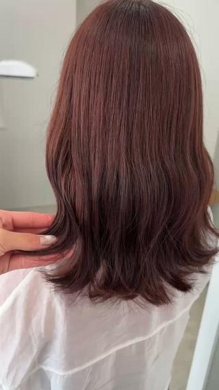 セミロング カラー レイヤー/ヘアセット 💐nao.のヘアスタイル