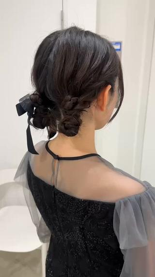 セミロング ヘアアレンジ レイヤー/ヘアセット 💐nao.のヘアスタイル