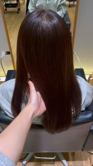 ロング カラー パーマ レイヤー/縮毛矯正 🪄chihiroのヘアスタイル