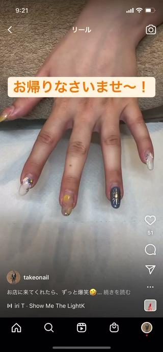 セミロング カラー パーマ ヘアアレンジ メンズ キッズ ネイル マツエク・マツパ el. by Aoのネイルデザイン