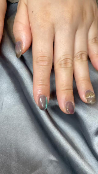 ショート カラー パーマ ヘアアレンジ メンズ キッズ ネイル マツエク・マツパ アイブロウ el. by Aoのネイルデザイン