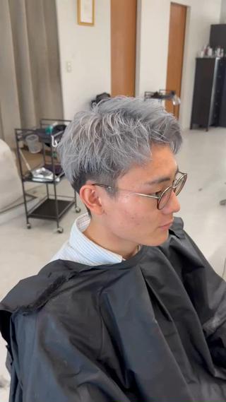 メンズ バレイヤージュ特化/ アキラのヘアスタイル