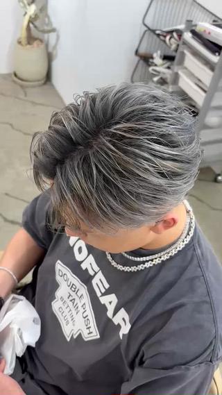 カラー メンズ メンズハイトーン特化 てるぼうのヘアスタイル