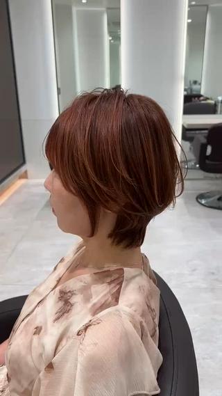 ショート 佐々木陸/ショート特 化/明るい白髪染めのヘアスタイル