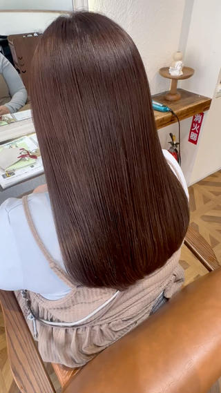 セミロング 美髪矯正/渡辺 りんのヘアスタイル