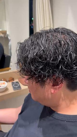 パーマ メンズ 佐藤 嶺のヘアスタイル