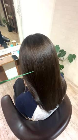 ロング 深堀 恵理華のヘアスタイル