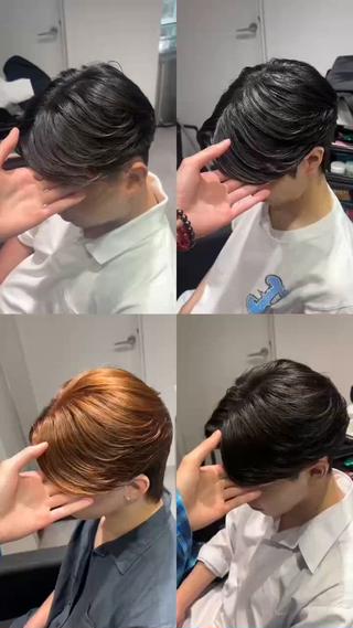 パーマ メンズ メンズ縮毛矯正 ulus高森蓮のヘアスタイル