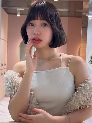 ミディアム 韓国顔周りヘア 🇰🇷💐石井遥のヘアスタイル