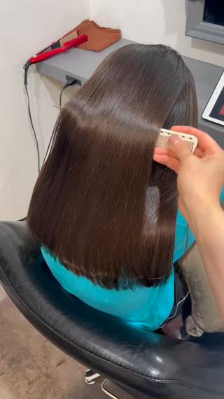 パーマ 田口 夏鈴のヘアスタイル