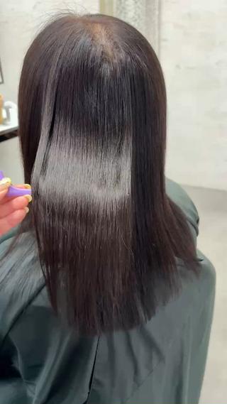 天神最安値エクステ カラーレイヤーカットのヘアスタイル