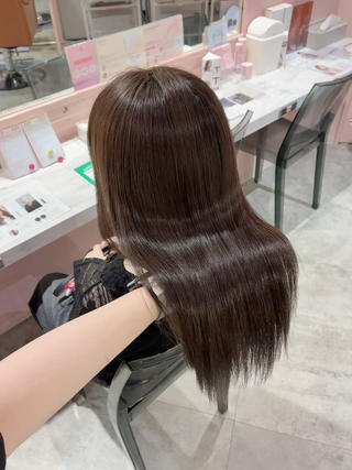 ミディアム カラー 髪質改善縮毛/透明感 カラー/AIRI🎀のヘアスタイル