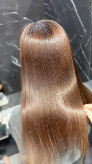 ロング JIN|朝楽になる 乾かしただけで極艶髪のヘアスタイル