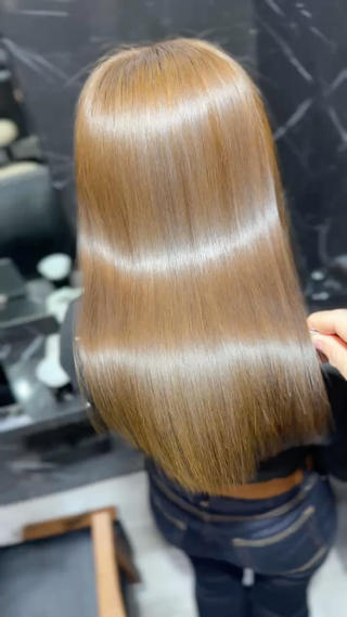 ロング JIN|朝楽になる 乾かしただけで極艶髪のヘアスタイル
