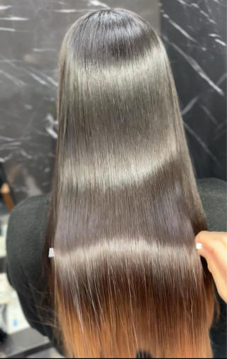 ロング JIN|朝楽になる 乾かしただけで極艶髪のヘアスタイル