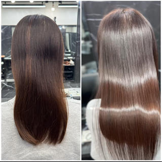 ロング JIN|朝楽になる 乾かしただけで極艶髪のヘアスタイル