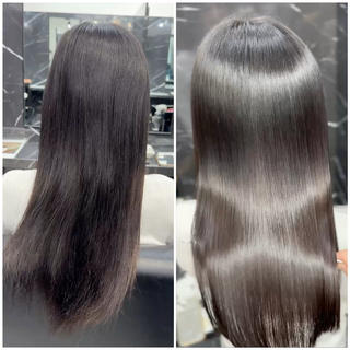 ロング JIN|朝楽になる 乾かしただけで極艶髪のヘアスタイル