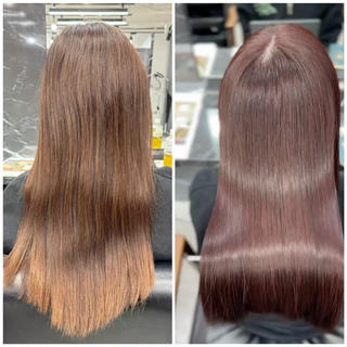 ロング JIN|朝楽になる 乾かしただけで極艶髪のヘアスタイル