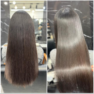 ロング JIN|朝楽になる 乾かしただけで極艶髪のヘアスタイル